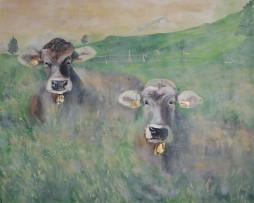 Bild "Kühe im Morgenlicht"